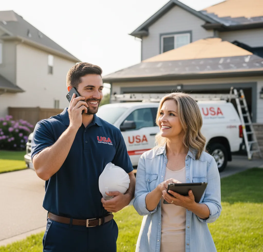 USA Roof Repair Experts customer support in Blackwell